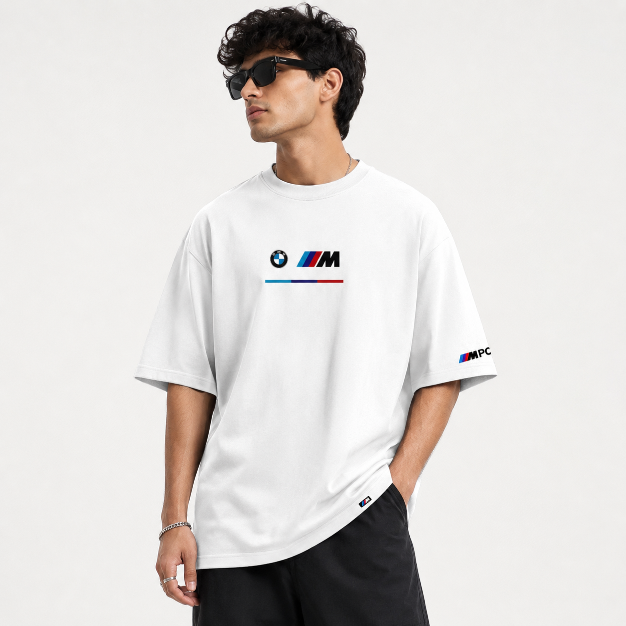 BMW High Density White Oversized T-Shirt