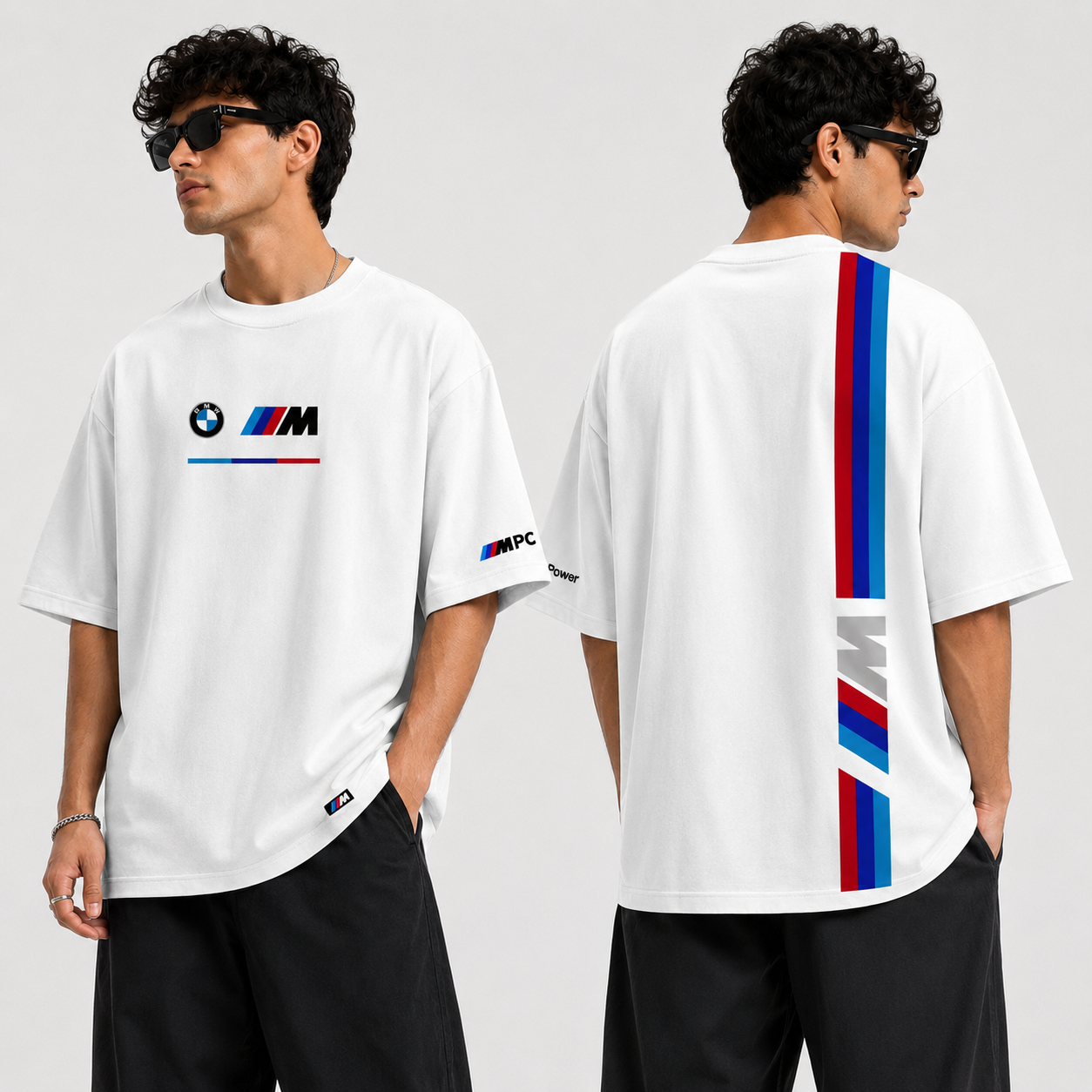 BMW High Density White Oversized T-Shirt