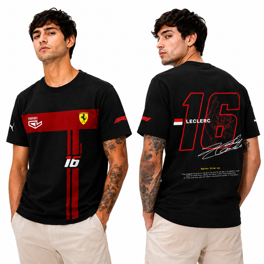 Motorsport Leclerc Ferrari 16 T-Shirt