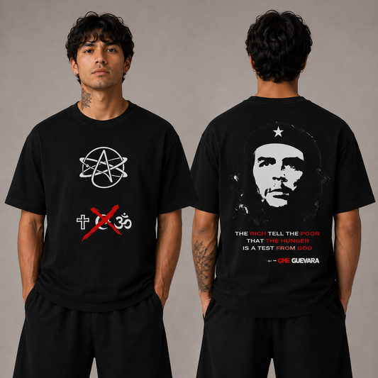Rag Atheist Black Half Sleeve T-Shirt