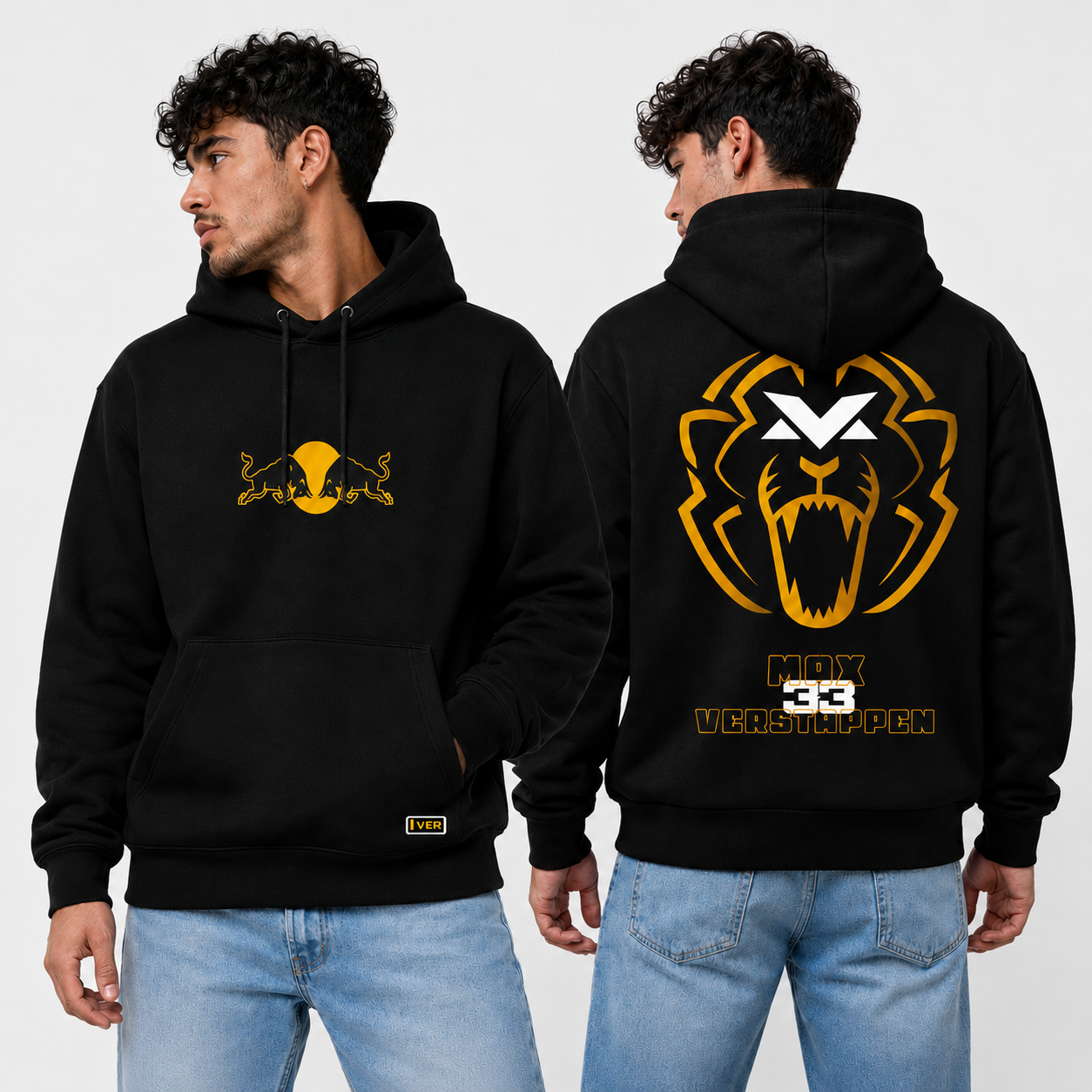 Max Gold Foil Black Hoodie