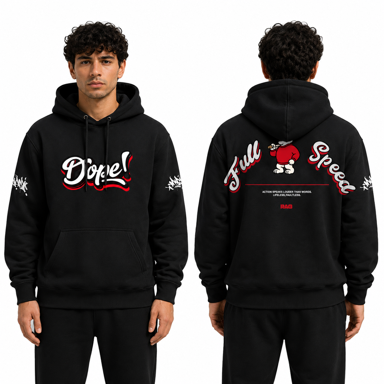Rag Dope Black Hoodie