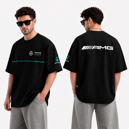 Benz High Density Black Oversized T-Shirt