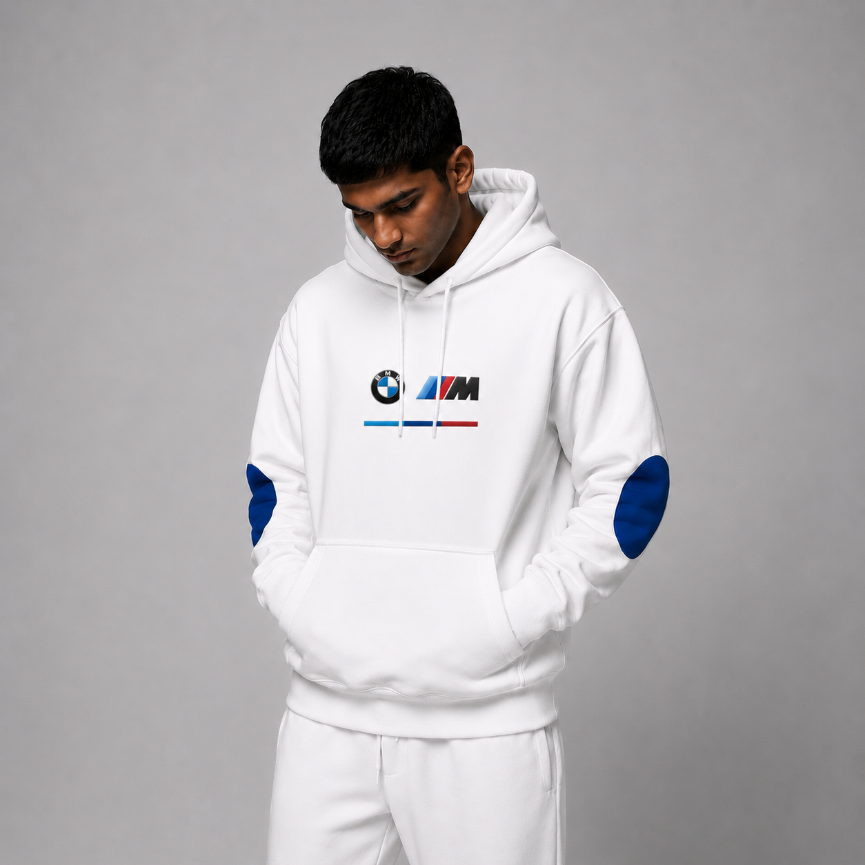 BMW High Density White Hoodie