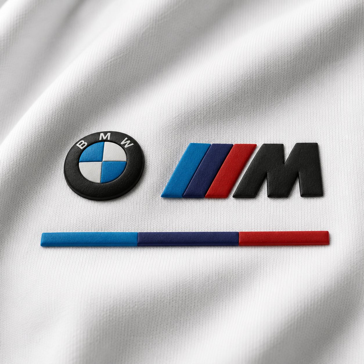 BMW High Density White Half Sleeve T-Shirt