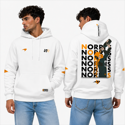 Lando Norris Motorsport White Hoodie