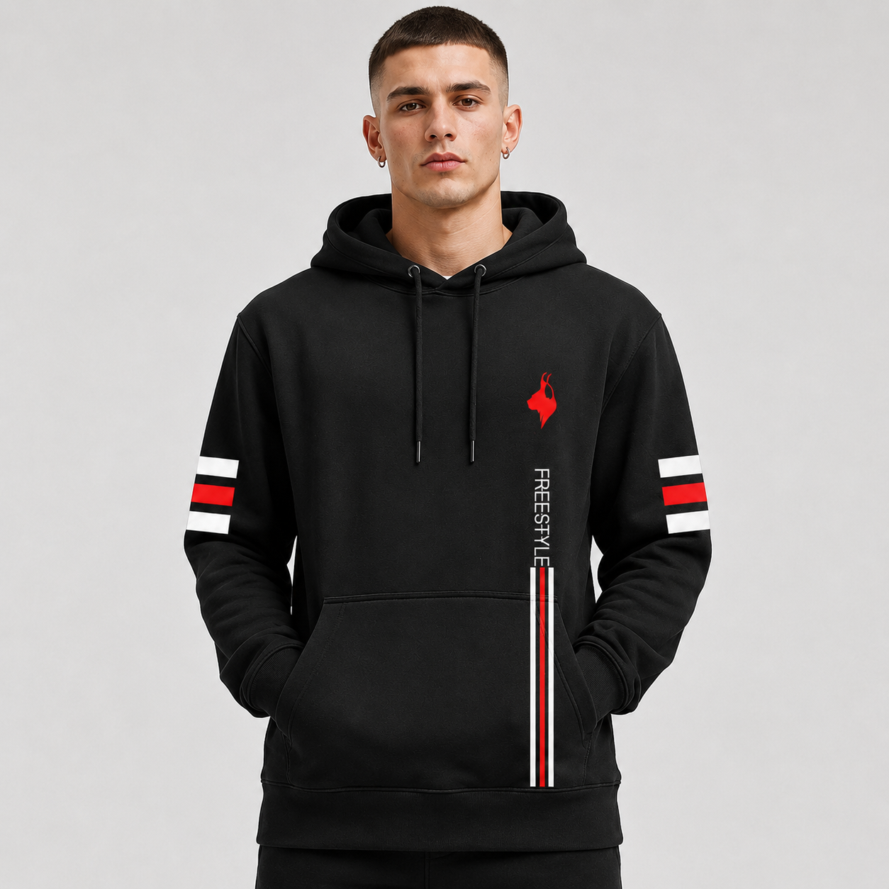 Rag Freestyle Black Hoodie