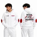 Rag Never Stop Pushing White Hoodie