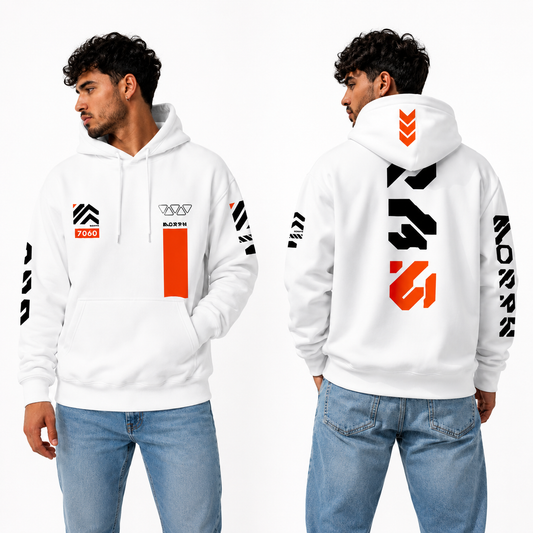 Rag 7060 White Hoodie