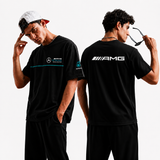 Benz High Density Black Half Sleeve T-Shirt