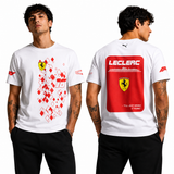Rag Leclerc White Half Sleeve T-Shirt