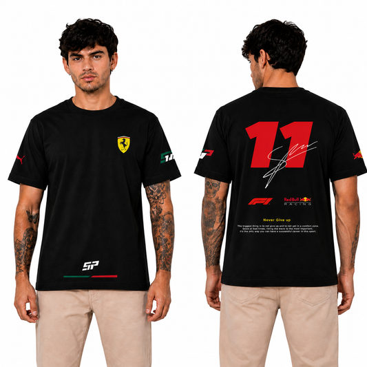 Red Ferrari Motorsport Half Sleeve T-Shirt