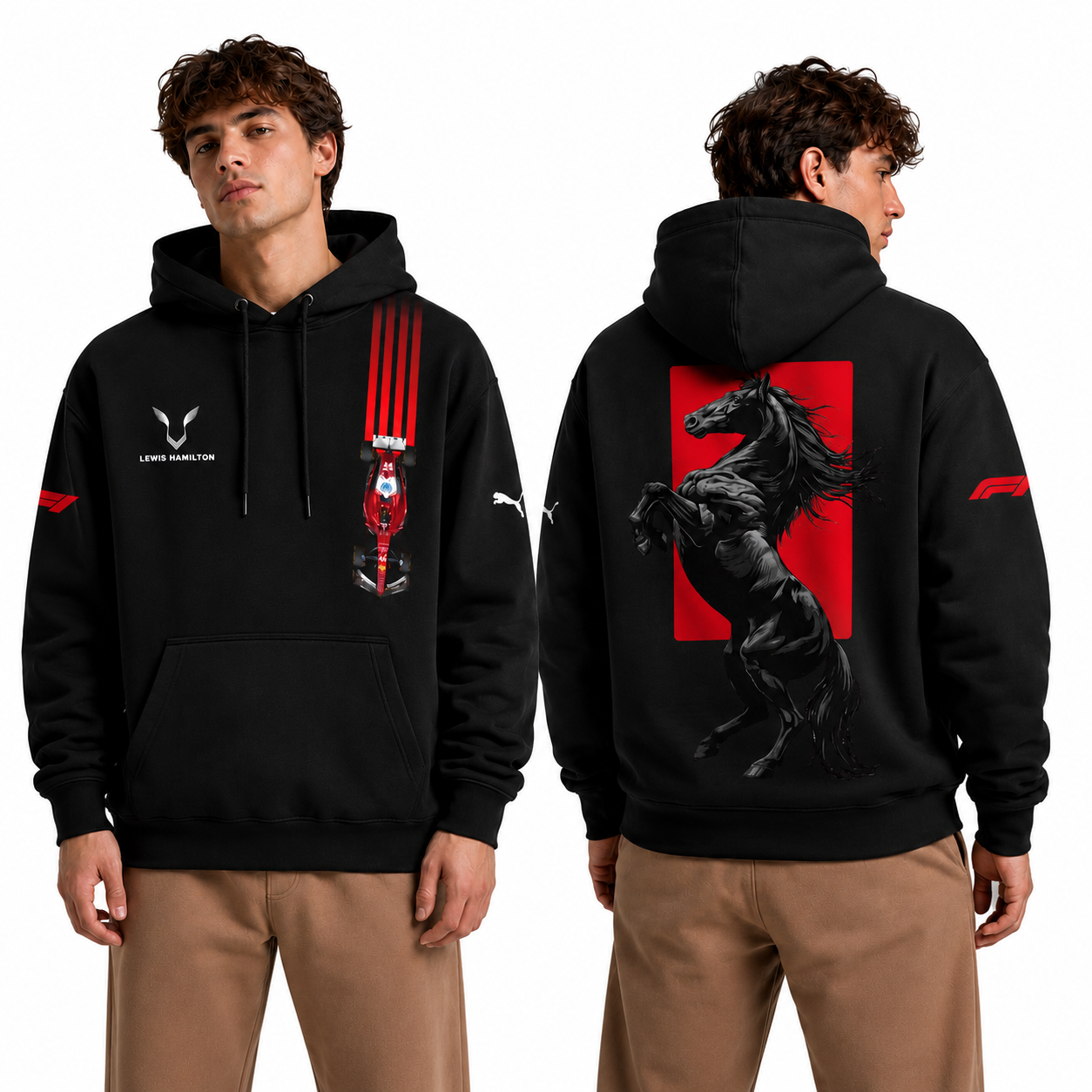 Rag Lewis Hamilton Black Hoodie